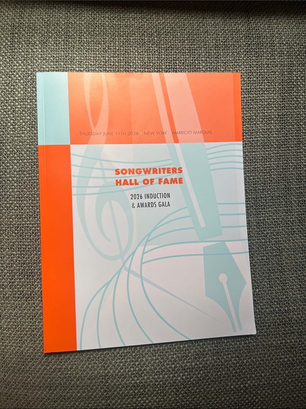 2026 Songwriters Hall of Fame Induction Booklet: Taylor Swift and Others